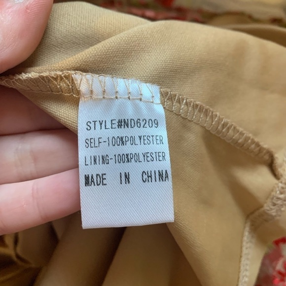 Promesa Embroidered Off the Shoulder Floral Fit and Flare Dress Size Medium - Picture 8 of 8